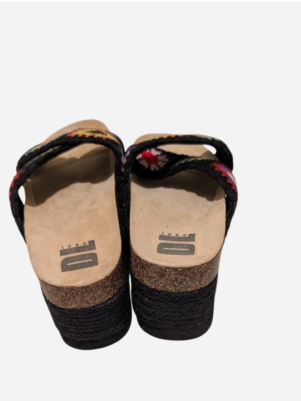 Dirty Laundry Black Multicolor Crochet Platform Mules - Picture 4 of 9